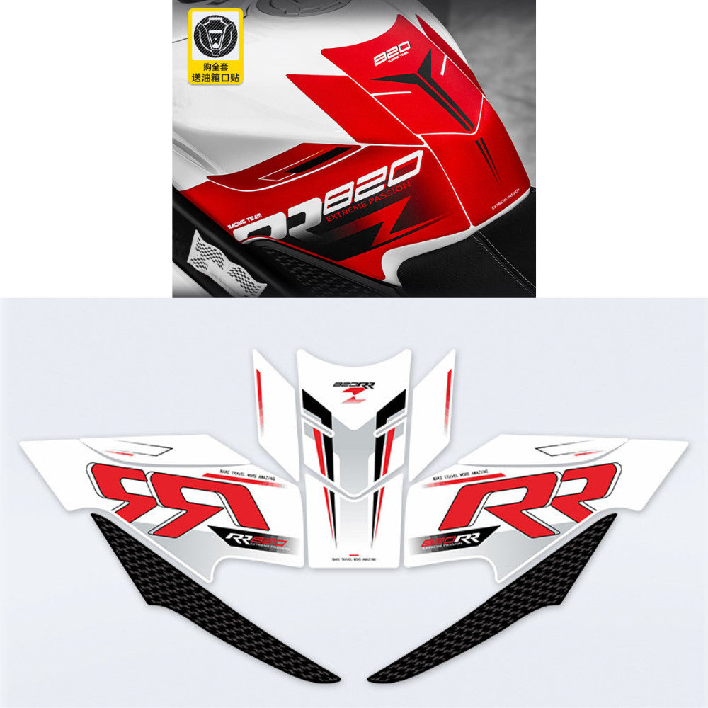 ZXMOTO 820RR Accessories Number Tail Tidy Body Sticker Windshield Lever Radiator Guard Tank Pad