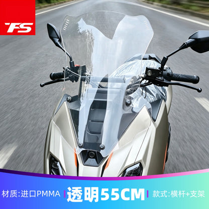 TFS Windshield for ZONTES 175X Upgrade Wide Front Windshield with Crossbar Modification Parts ZT175X