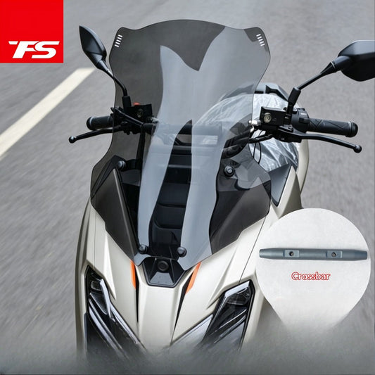 TFS Windshield for ZONTES 175X Upgrade Wide Front Windshield with Crossbar Modification Parts ZT175X