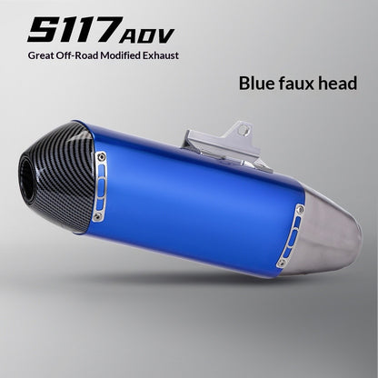Motorcycle Modified Off-road Exhaust Pipe Stainless Steel Universal 51mm Muffler Motorcross