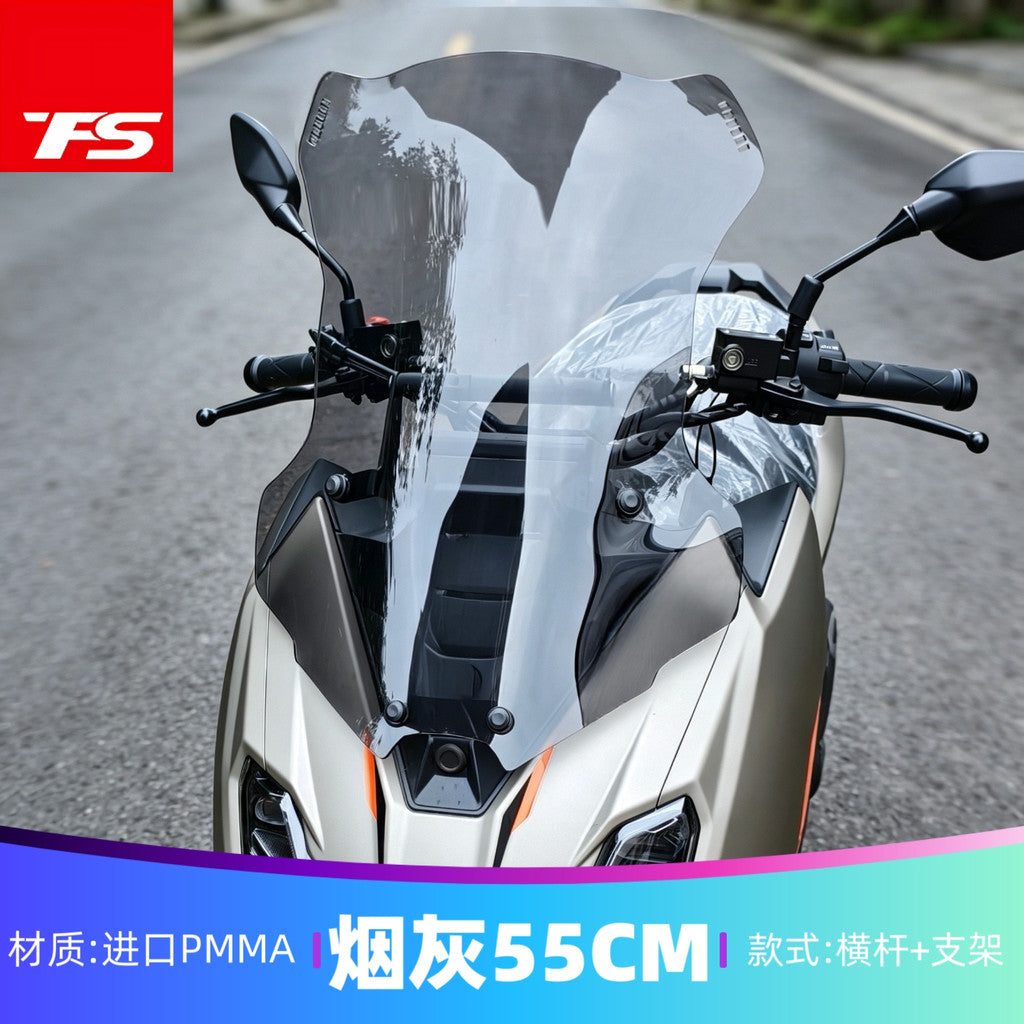 TFS Windshield for ZONTES 175X Upgrade Wide Front Windshield with Crossbar Modification Parts ZT175X