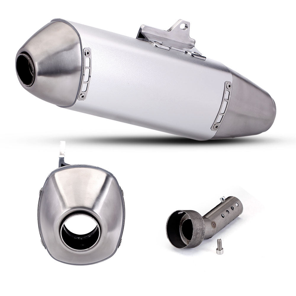 Motorcycle Modified Off-road Exhaust Pipe Stainless Steel Universal 51mm Muffler Motorcross