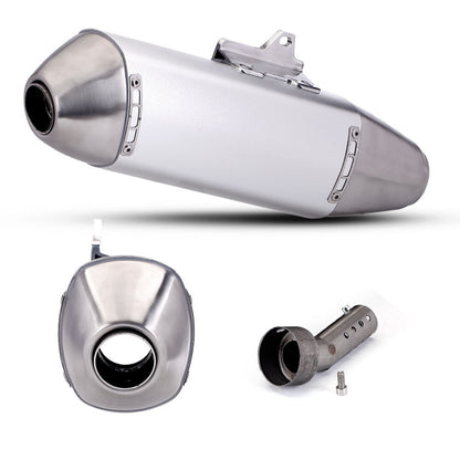 Motorcycle Modified Off-road Exhaust Pipe Stainless Steel Universal 51mm Muffler Motorcross