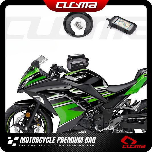 CUCYMA Motorcycle Quick Release  Fuel Tank Bag for Kawasaki Ninja 250 Z250 Z300