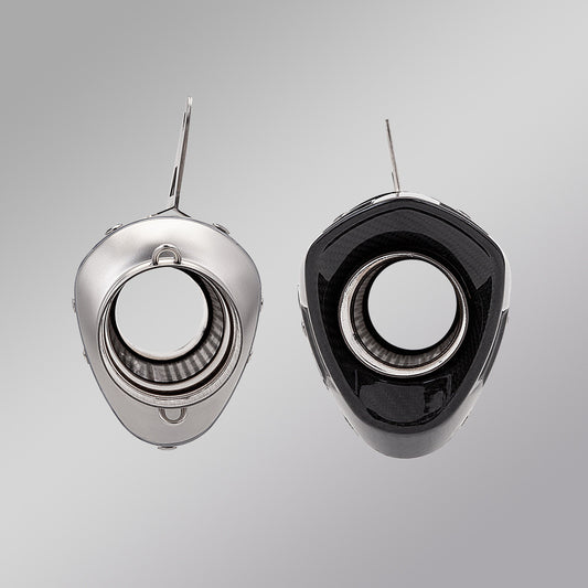 RAVEN SR10 60mm Muffler Motorcycle Exhaust Universal 60mm Muffler Stainelss Steel Carbon Fiber Head