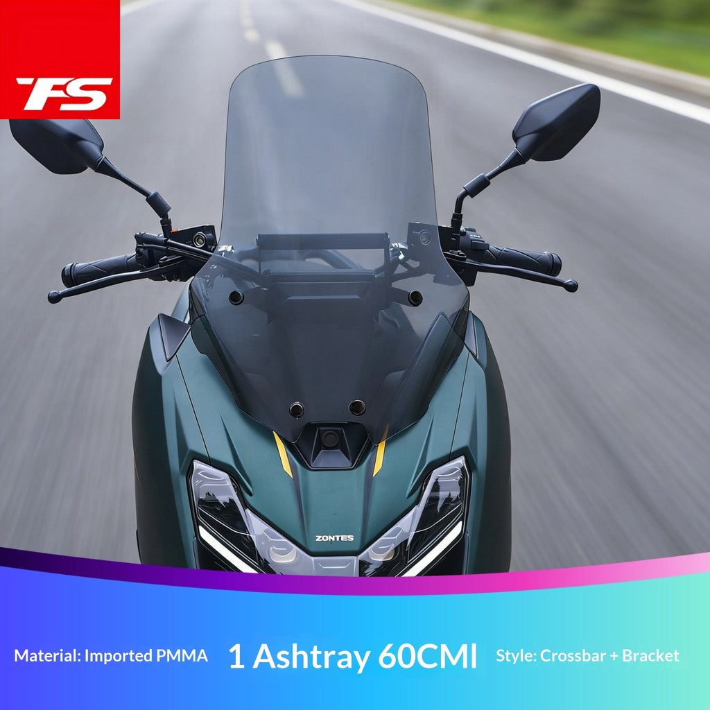 TFS Windshield for ZONTES 175X Sport Windshield with Cross Bar Modification Accessories Deflector