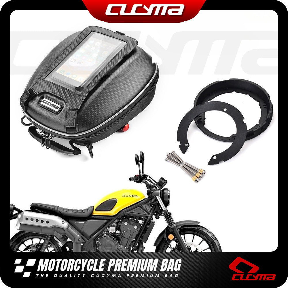 CUCYMA Motorcycle Quick-release Fuel Tank Bag for Honda CL300/CL500/CL250 Touring Storage Bag