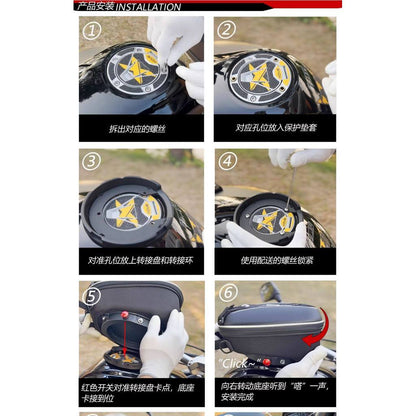 CUCYMA Tank Bag Motorcycle Quick-release Fuel Tank Bag Suitable for VOGE DS900X Lock