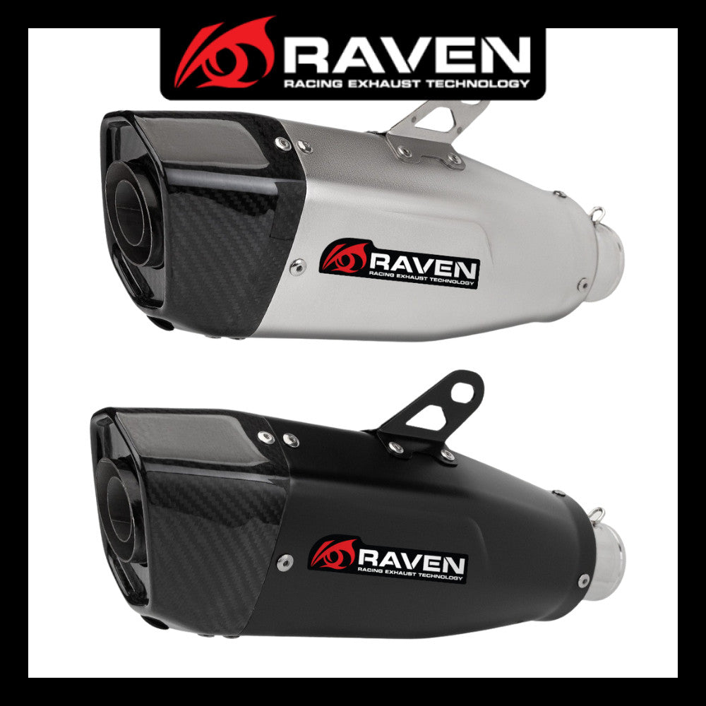 RAVEN Diamond Blade Universal 51mm Muffler Exhaust for CBR650 Z900 R25 S1000RR MT09 ZX25R Z250 Z650