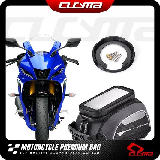 CUCYMA Motorcycle Quick Release  Fuel Tank Bag Fit for Yamaha YZF-R15 V3 V4 R1 R1m R6