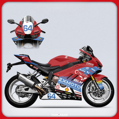 ZXMOTO 820RR Accessories Number Tail Tidy Body Sticker Windshield Lever Radiator Guard Tank Pad