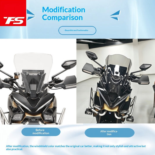 TFS ZONTES 703T Motorcycle Windshield Windscreen Front Deflector For 703T Windshield 703T 45cm