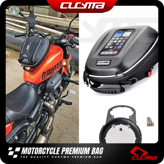 CUCYMA Quick Release Fuel Tank Bag SRV250 AMT Motorcycle Bag Suitable for Qjmotor SRV250 SRV250AMT