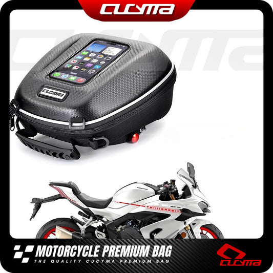 CUCYMA Motorcycle Quick Release Fuel Tank Bag Suitable for Qjmotor SRK 600RC 250RR SRK250RD SRK450RR