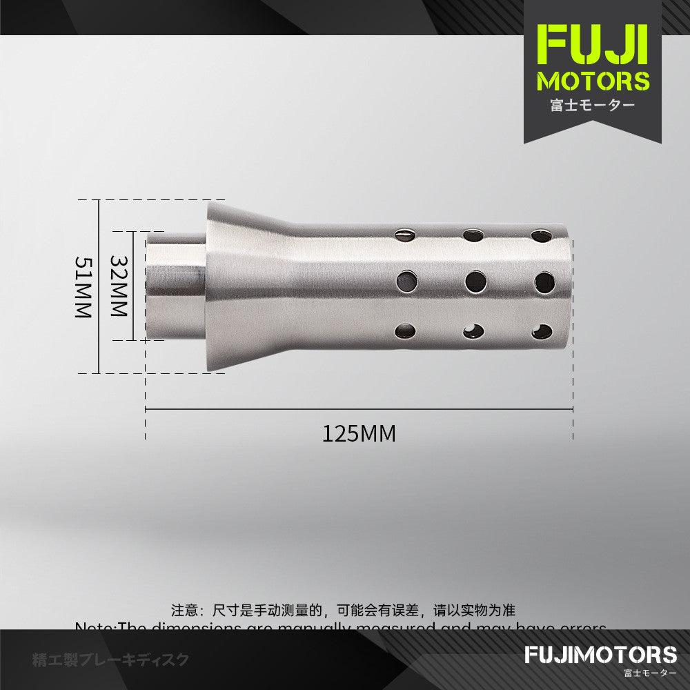 Muffler Db Killer Dual Layer Motorcycle Exhaust Silencer 51mm Stainless Steel Muffler Silencer