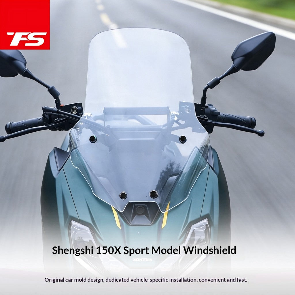 TFS Windshield for ZONTES 175X Sport Windshield with Cross Bar Modification Accessories Deflector