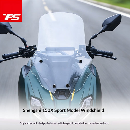 TFS Windshield for ZONTES 175X Sport Windshield with Cross Bar Modification Accessories Deflector