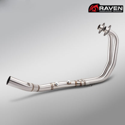 RAVEN Dual Sensor Port Exhaust for Yamaha R25 2022-2026 Motorcycle Exhaust Full System R25 Muffler