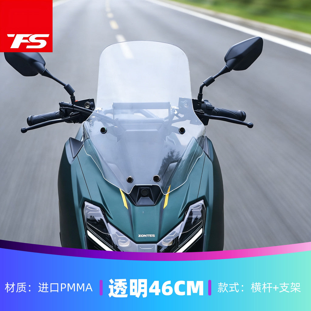 TFS Windshield for ZONTES 175X Sport Windshield with Cross Bar Modification Accessories Deflector