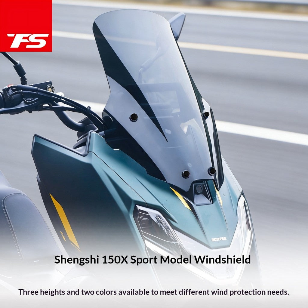 TFS Windshield for ZONTES 175X Sport Windshield with Cross Bar Modification Accessories Deflector