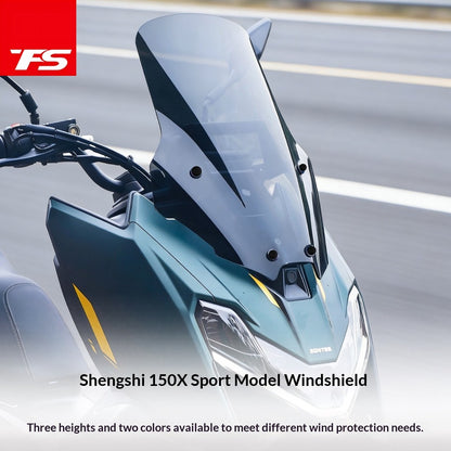 TFS Windshield for ZONTES 175X Sport Windshield with Cross Bar Modification Accessories Deflector