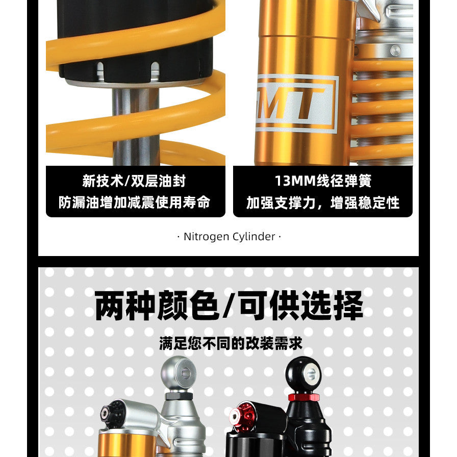 Absorber JSMT ZONTES 368G 350D 350E Motorcycle Rear Shock Preload Adjustable Pre-load Absorber