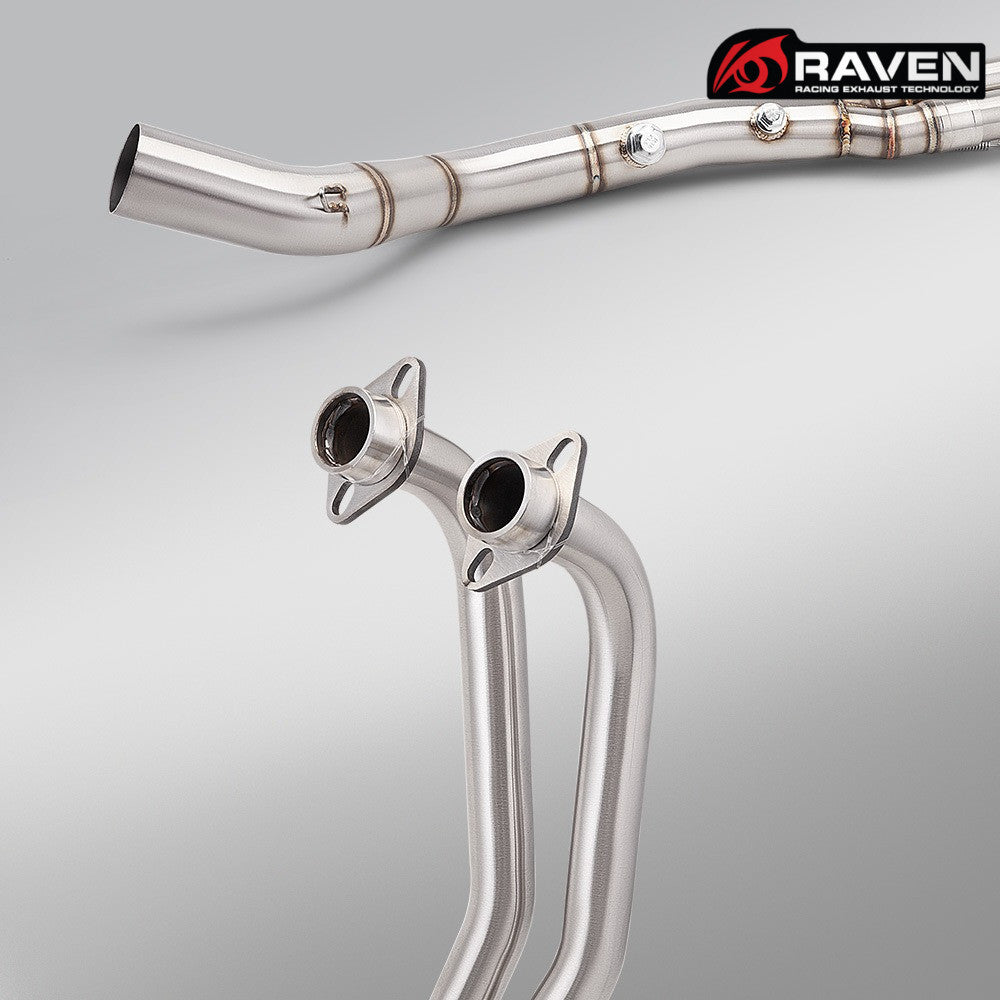 RAVEN Dual Sensor Port Exhaust for Yamaha R25 2022-2026 Motorcycle Exhaust Full System R25 Muffler
