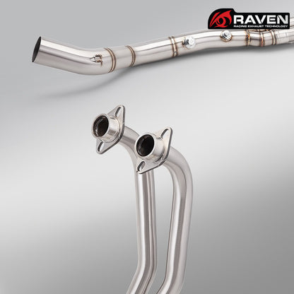 RAVEN Dual Sensor Port Exhaust for Yamaha R25 2022-2026 Motorcycle Exhaust Full System R25 Muffler