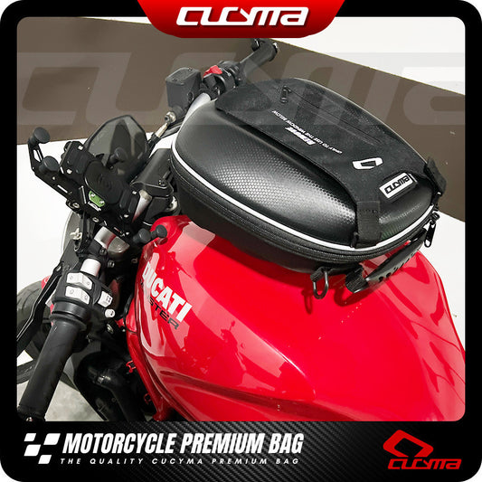 CUCYMA Motorcycle Quick Release Fuel Tank Bag Fit for Ducati Monster 1200S Speed Supersport 950