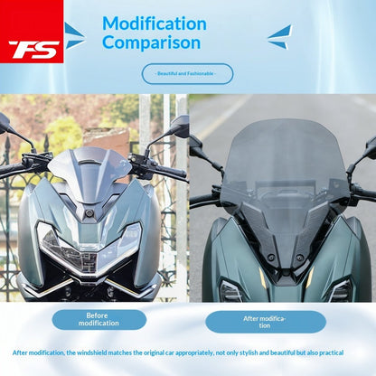 TFS ZONTES 150X Modified Windshield 150X Motorcycle Windshield Modification Crossbar Cover Board