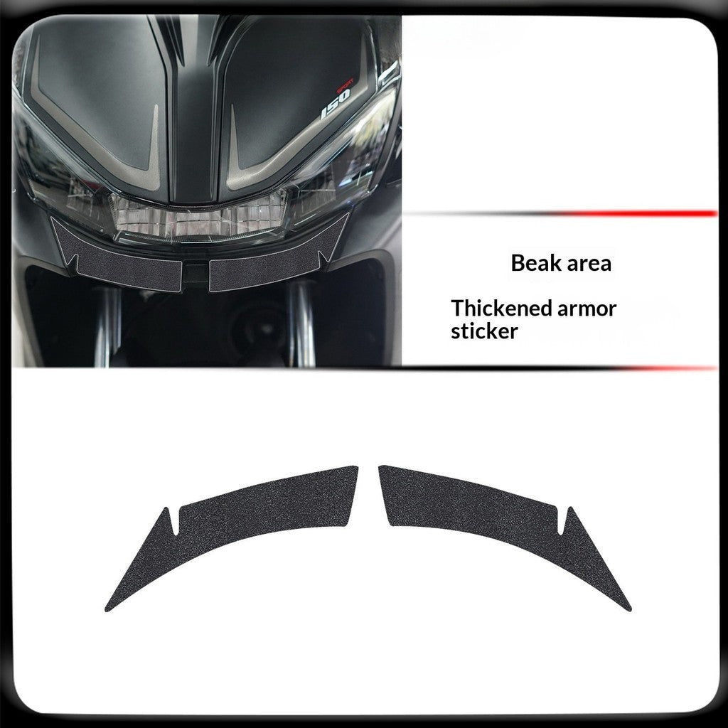 QJMOTO AX200S Motorcycle Armor Sticker Thickened Protective Decal Body Sticker AX200S Accessory