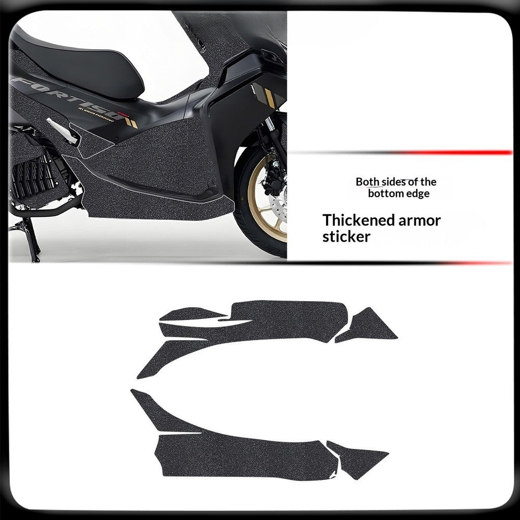 QJMOTO AX200S Motorcycle Armor Sticker Thickened Protective Decal Body Sticker AX200S Accessory