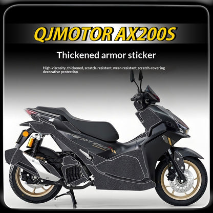 QJMOTO AX200S Motorcycle Armor Sticker Thickened Protective Decal Body Sticker AX200S Accessory