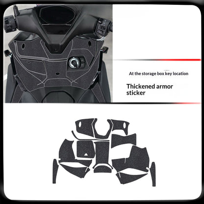 QJMOTO AX200S Motorcycle Armor Sticker Thickened Protective Decal Body Sticker AX200S Accessory
