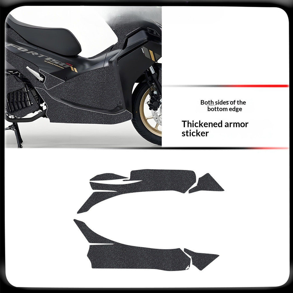QJMOTO AX200S Motorcycle Armor Sticker Thickened Protective Decal Body Sticker AX200S Accessory
