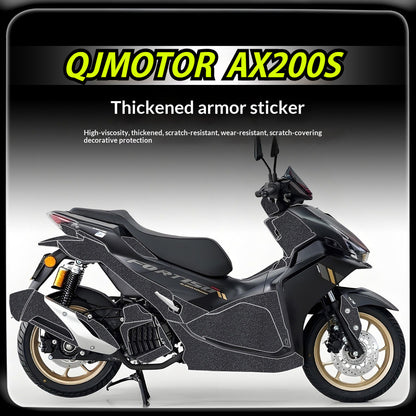 QJMOTO AX200S Motorcycle Armor Sticker Thickened Protective Decal Body Sticker AX200S Accessory