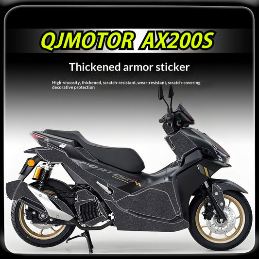 QJMOTO AX200S Motorcycle Armor Sticker Thickened Protective Decal Body Sticker AX200S Accessory