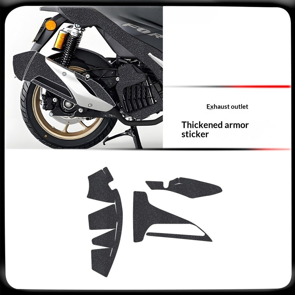 QJMOTO AX200S Motorcycle Armor Sticker Thickened Protective Decal Body Sticker AX200S Accessory