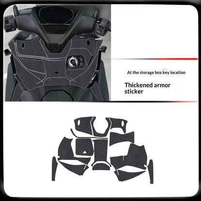 QJMOTO AX200S Motorcycle Armor Sticker Thickened Protective Decal Body Sticker AX200S Accessory