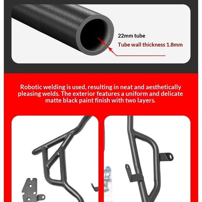 Engine Guards SYM ADXTG 400 Crash Bar Carbon Steel Front Rear Protective Guard Front+Rear Crash Bar