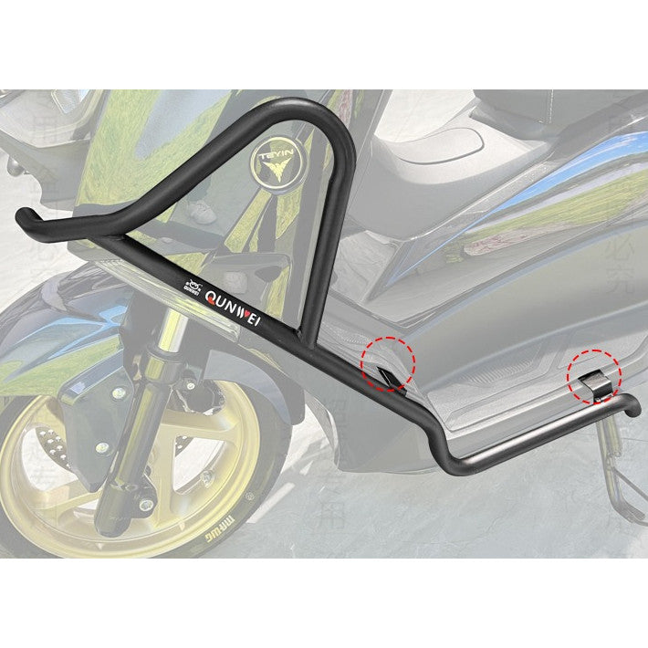 AVETA NOVA 250 Crash Bar Carbon Steel Top Box Bracket NOVA 250 Rear Crash Bar Exhaust Crash Bar