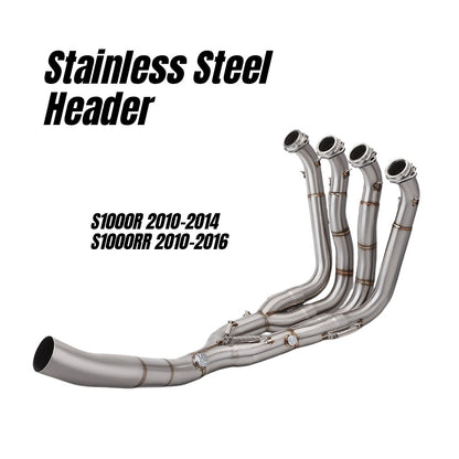 RAVEN BMW S1000R S1000RR 2010-2016 60mm Motorcycle Full System Exhaust Stainless Steel Carbon Cap