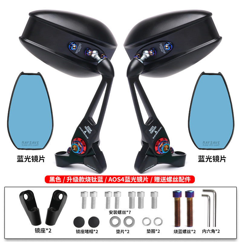 QJMOTOR Fortress 350 Side Mirror ATX 250 AOS4 Wide Anti-glare Rearview Mirror Fort 350 Accessories