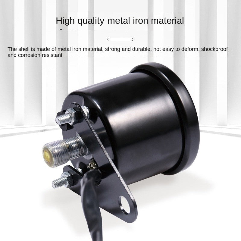 Universal Motorcycle Retro Modified Meter Odometer Speed Oil Lever Integrated LED LCD Display Meter Assembly