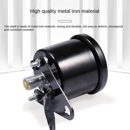 Universal Motorcycle Retro Modified Meter Odometer Speed Oil Lever Integrated LED LCD Display Meter Assembly
