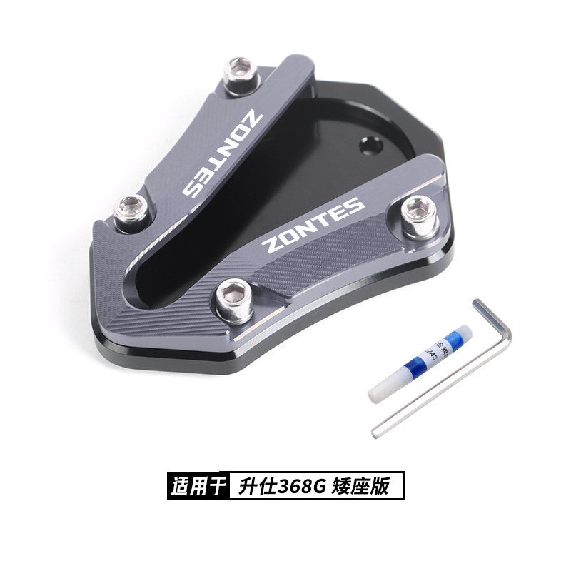 Zontes 368G Hi Low Seat Anti-slip Side Stand Plate Kick Stand Extension Side Stand Enlarger Plate