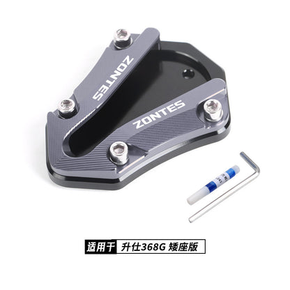 Zontes 368G Hi Low Seat Anti-slip Side Stand Plate Kick Stand Extension Side Stand Enlarger Plate