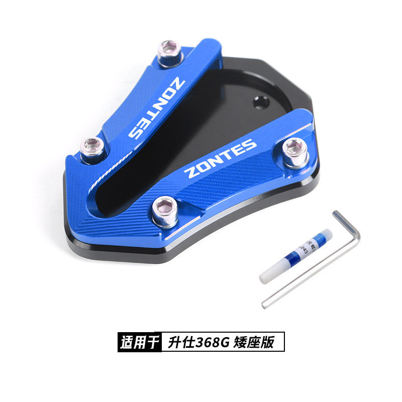 Zontes 368G Hi Low Seat Anti-slip Side Stand Plate Kick Stand Extension Side Stand Enlarger Plate
