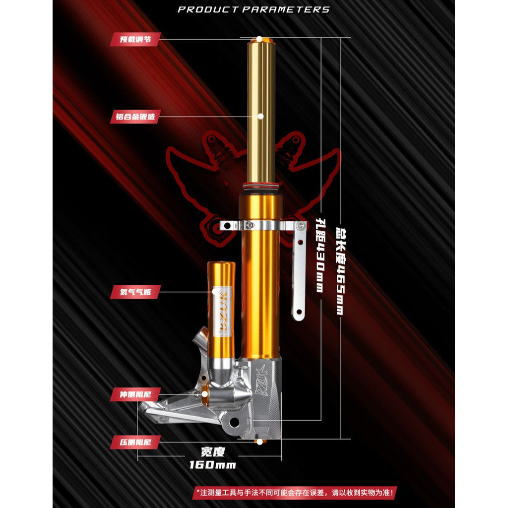 BAZUKA AVETA NOVA 250 Front Fork Rear Absorber Adjustable Pre-load Nitrogen Cylinder Shock Absorber