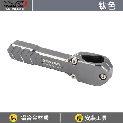 Zontes 368G Hi Low Seat Anti-slip Side Stand Plate Kick Stand Extension Side Stand Enlarger Plate